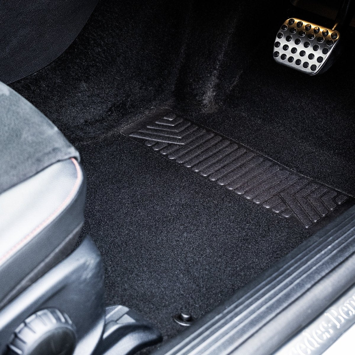 Mercedes E CLASS 2016> covers netted area on left - Tailored Car Carpet Floor Mats - Green Flag Shop