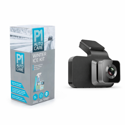 Dash Cam and Winter Ice Kit Bundle