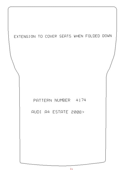 AUDI A4 2008 - 2015 Estate Boot Mat With Extension To Cover Seats When Laid Down - Tailored Car Boot Mat - Green Flag Shop