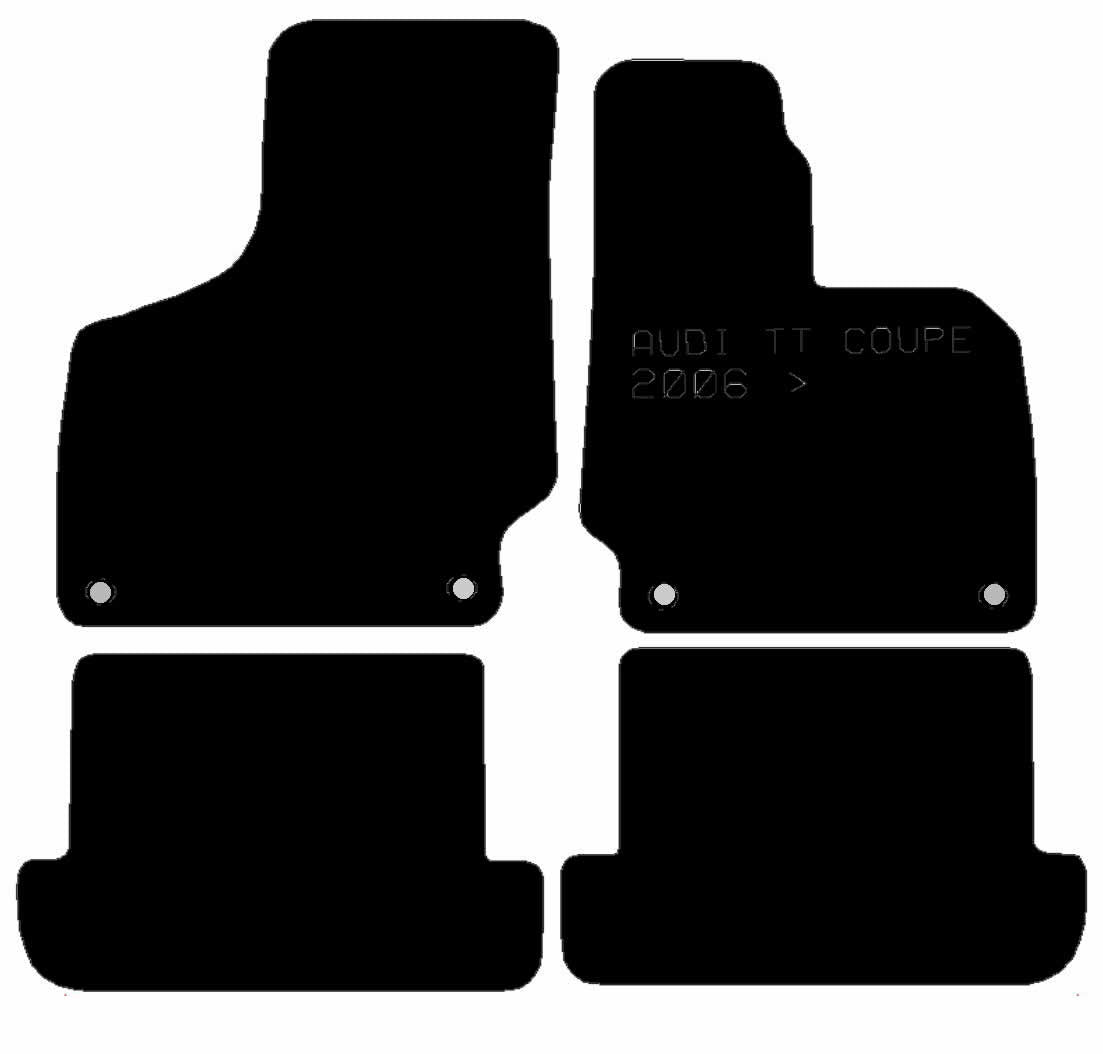 AUDI Tt 2006 - 2014 (4 Pce) - Tailored Car Carpet Car Mats - Green Flag Shop