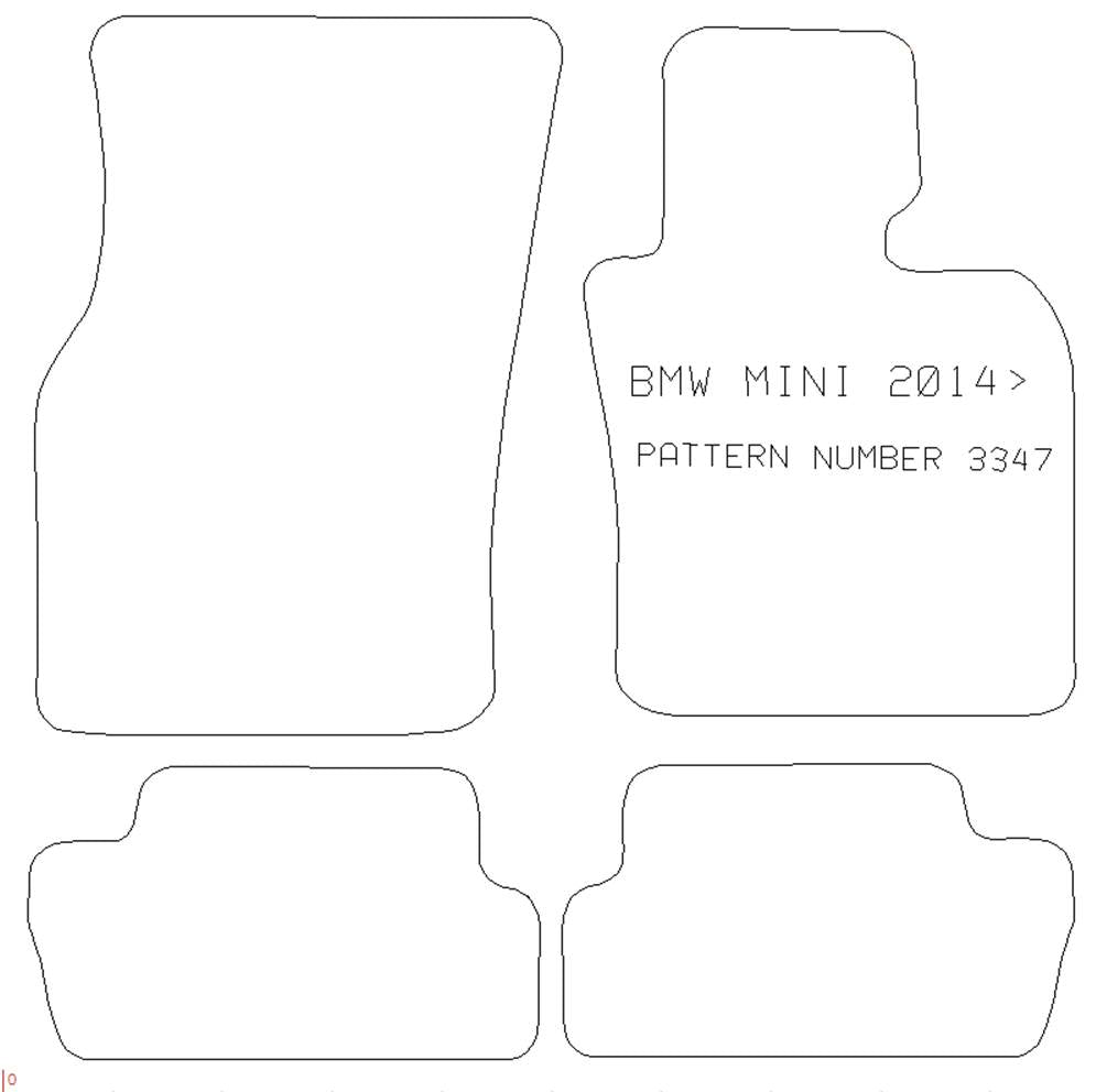 BMW MINI Mini 2014> (F56) - Tailored Car Carpet Car Mats - Green Flag Shop