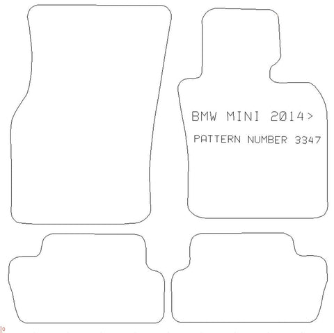 BMW MINI Mini 2014> (F56) - Tailored Car Carpet Car Mats - Green Flag Shop