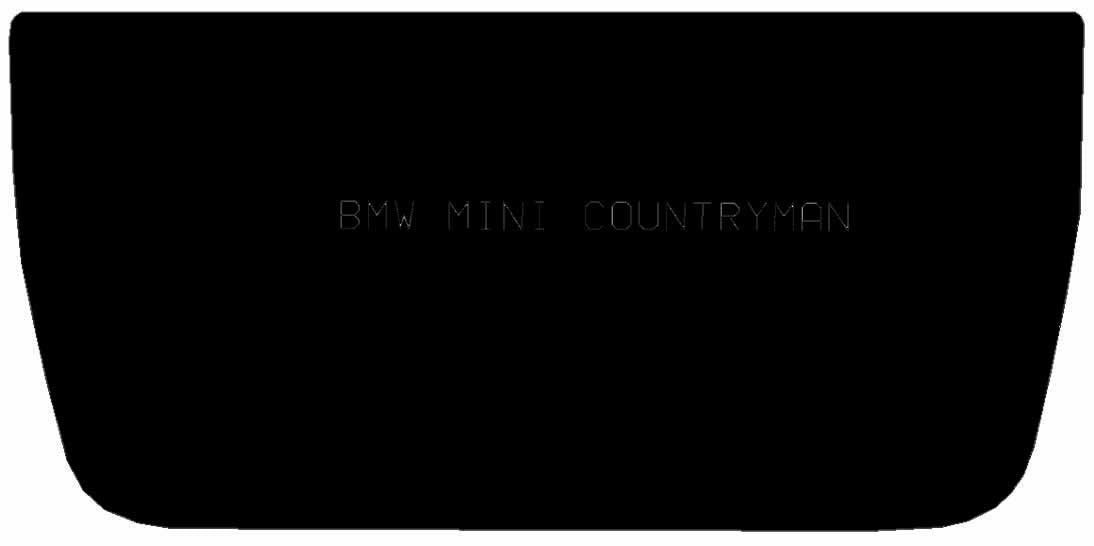 BMW MINI Mini Countryman Boot Mat (R60) 2010 - 2016 - Tailored Car Boot Mat - Green Flag Shop