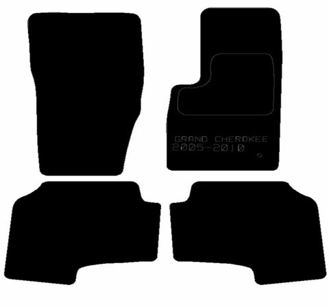 CHRYSLER Jeep Grand Cherokee 2005 - 2010 - Tailored Car Carpet Car Mats - Green Flag Shop