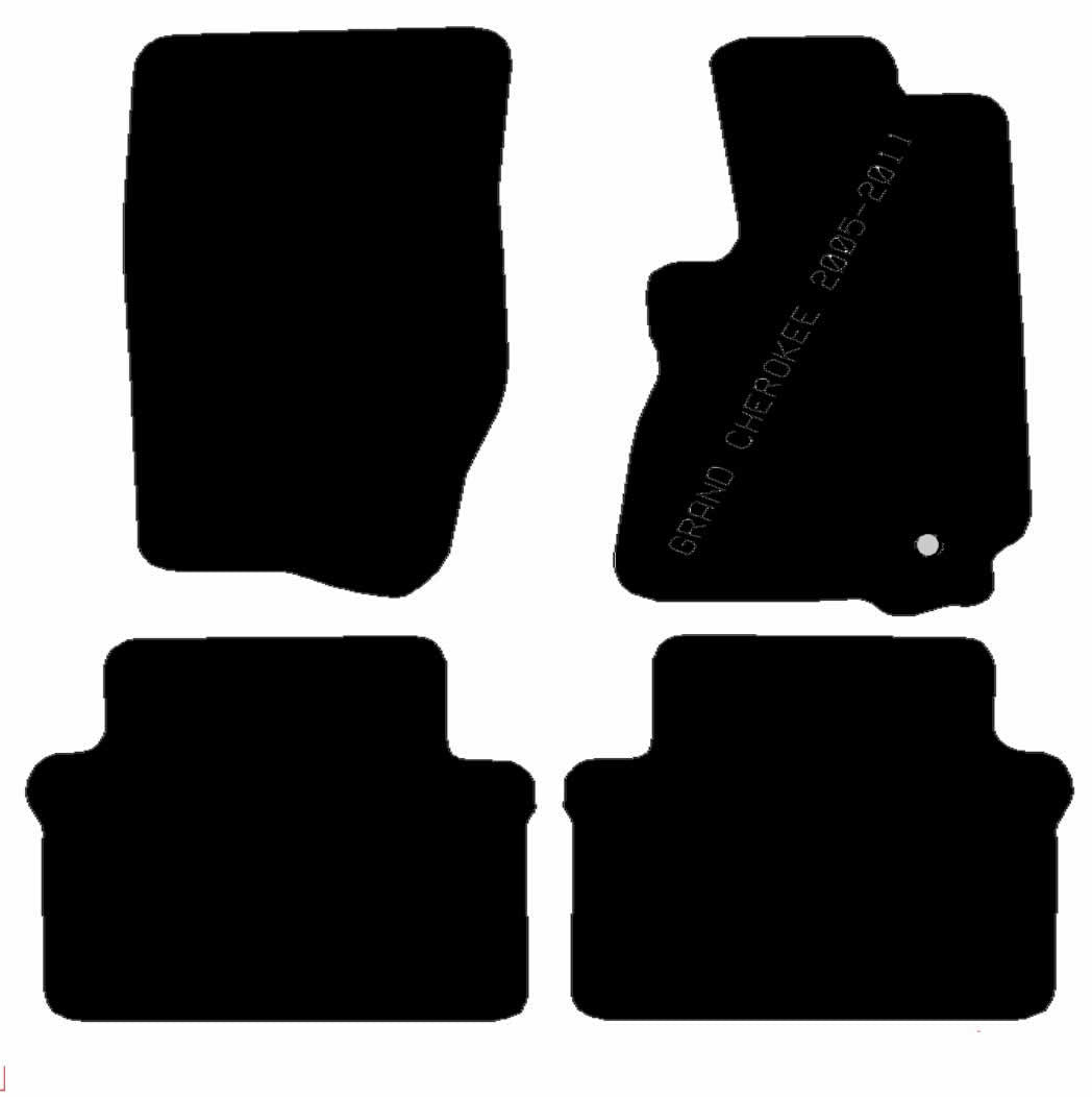 CHRYSLER Jeep Grand Cherokee 2005 - 2011 (Wk) - Tailored Car Carpet Car Mats - Green Flag Shop