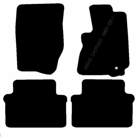 CHRYSLER Jeep Grand Cherokee 2005 - 2011 (Wk) - Tailored Car Carpet Car Mats - Green Flag Shop