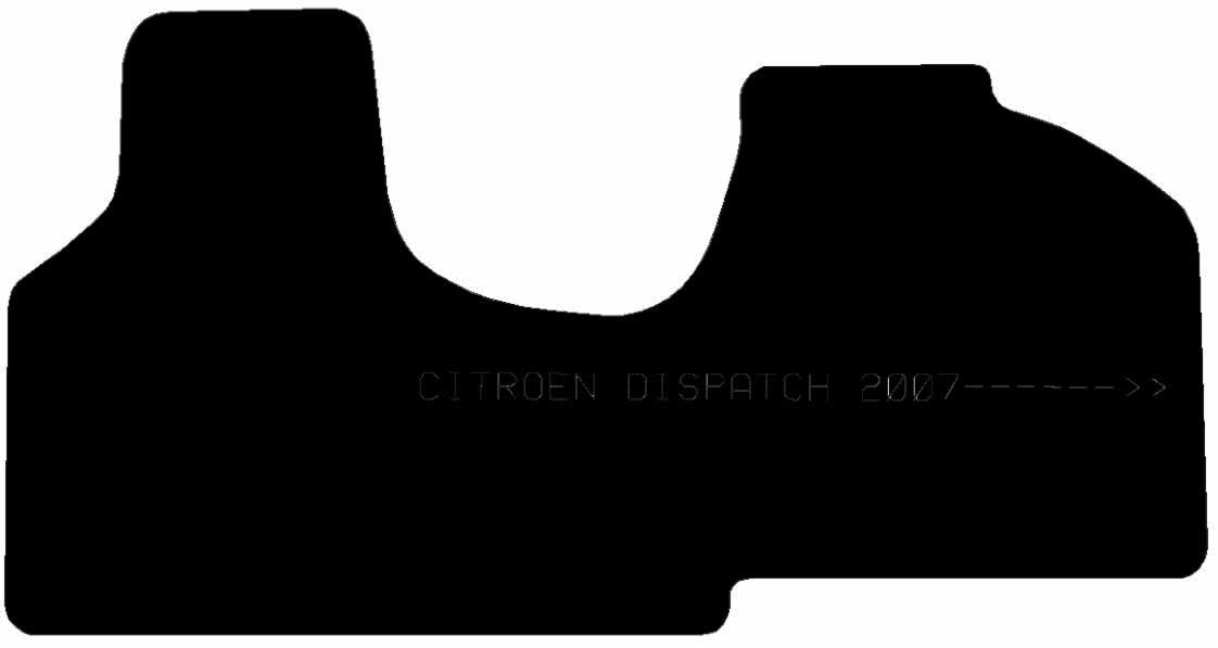 CITROEN Dispatch 2007 - 2016 1 Piece Front - Tailored Car Carpet Car Mats - Green Flag Shop