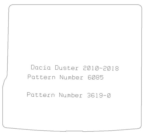 DACIA Duster 2010 - 2018 Boot Mat - Tailored Car Boot Mat - Green Flag Shop