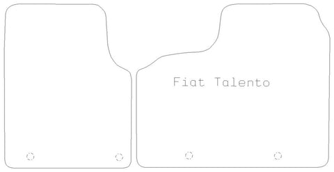 FIAT Talento 2016 - Tailored Car Carpet Car Mats - Green Flag Shop