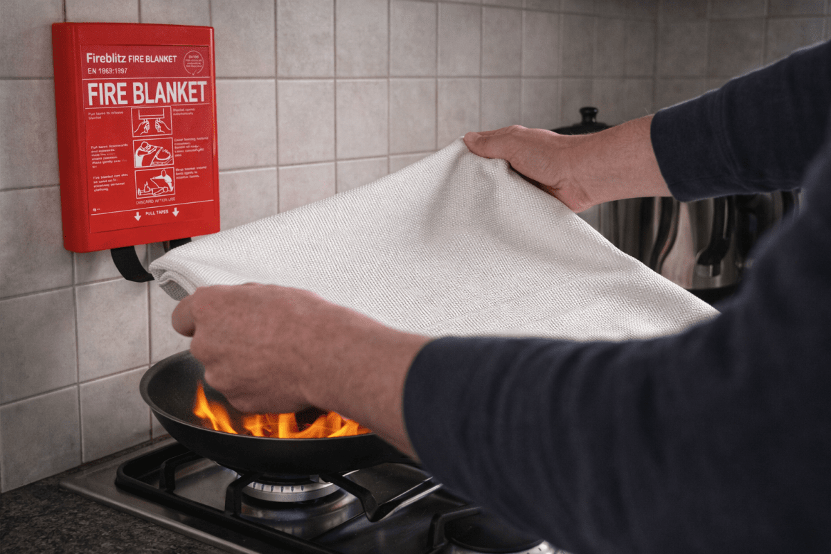 Fire Blanket 1.2x1.2m - Green Flag Shop