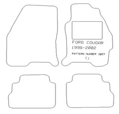 FORD Cougar 1998 - 2002 - Tailored Car Carpet Car Mats - Green Flag Shop