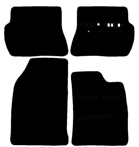 FORD Fiesta 2002 - 2008 Mk6 - Tailored Car Carpet Car Mats - Green Flag Shop