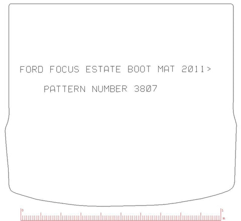 FORD Focus Estate March 2011 > Boot Mat - Tailored Car Boot Mat - Green Flag Shop