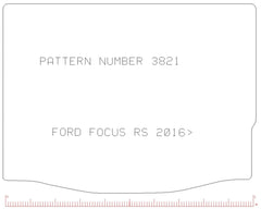 FORD Focus Rs 2016> Boot Mat - Tailored Car Boot Mat - Green Flag Shop