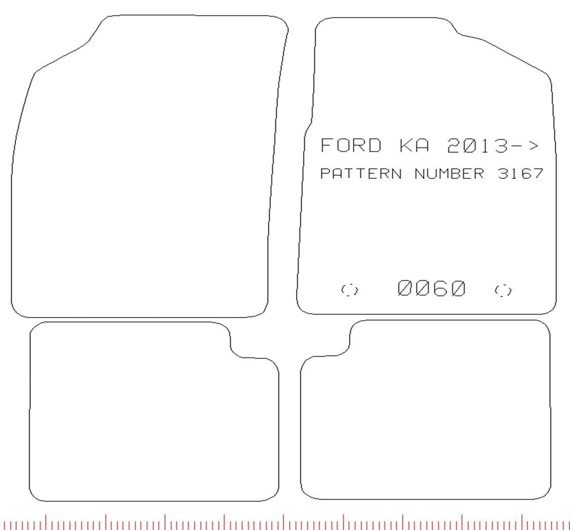 FORD Ka 2013 - >> - Tailored Car Carpet Car Mats - Green Flag Shop