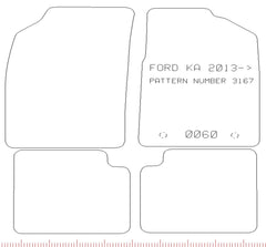 FORD Ka 2013 - >> - Tailored Car Carpet Car Mats - Green Flag Shop