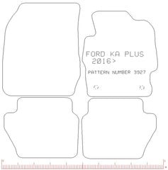 FORD Ka Plus 2016> - Tailored Car Carpet Car Mats - Green Flag Shop