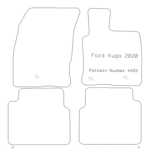 FORD Kuga 2020 - Tailored Car Carpet Car Mats - Green Flag Shop