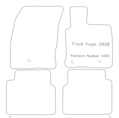 FORD Kuga 2020 - Tailored Car Carpet Car Mats - Green Flag Shop