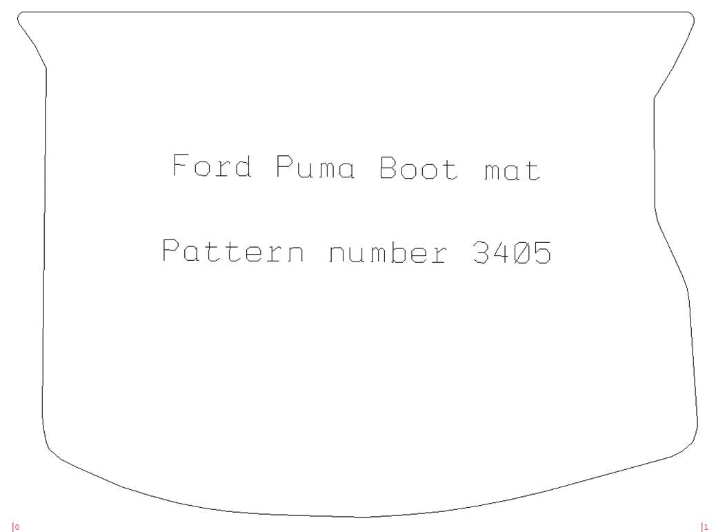 FORD Puma Boot Mat 1997 - 2002 - Tailored Car Boot Mat - Green Flag Shop