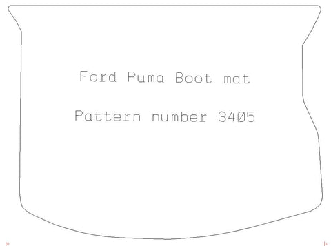 FORD Puma Boot Mat 1997 - 2002 - Tailored Car Boot Mat - Green Flag Shop