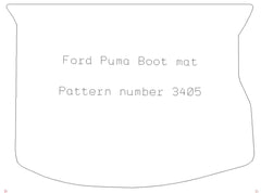 FORD Puma Boot Mat 1997 - 2002 - Tailored Car Boot Mat - Green Flag Shop