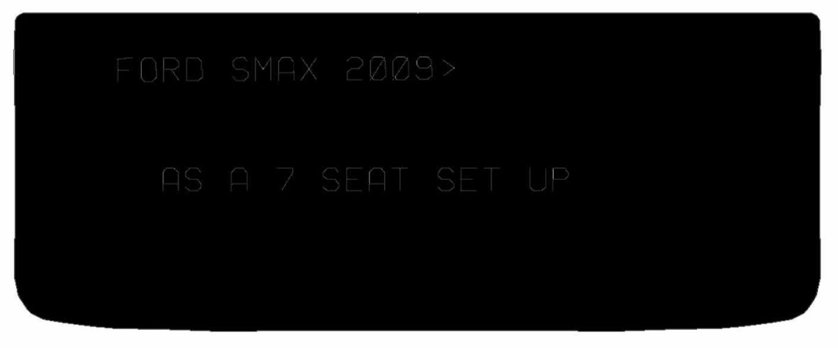 FORD S Max 2006 - 2015 Boot Mat When 7 Seats Are Used - Tailored Car Boot Mat - Green Flag Shop