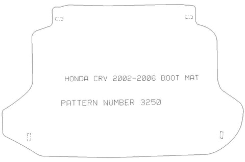 HONDA Crv 2002 - 2006 Boot Mat - Tailored Car Boot Mat - Green Flag Shop