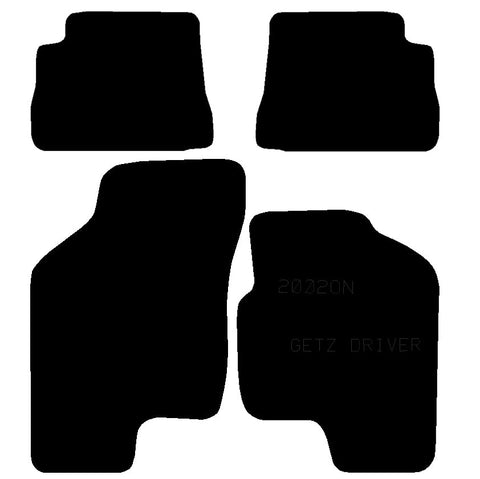 HYUNDAI Getz 2002 On - Tailored Car Carpet Car Mats - Green Flag Shop