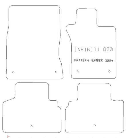 INFINITI Q50 2014> - Tailored Car Carpet Car Mats - Green Flag Shop