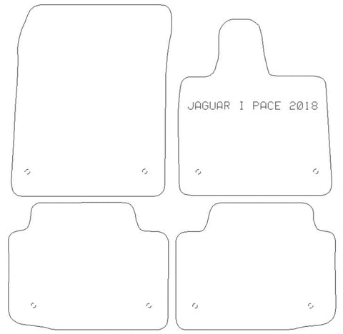 JAGUAR I - Pace 2018> - Tailored Car Carpet Car Mats - Green Flag Shop