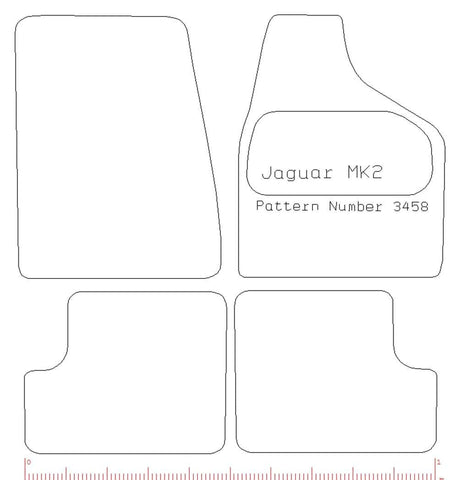 JAGUAR Mk2 - Tailored Car Carpet Car Mats - Green Flag Shop