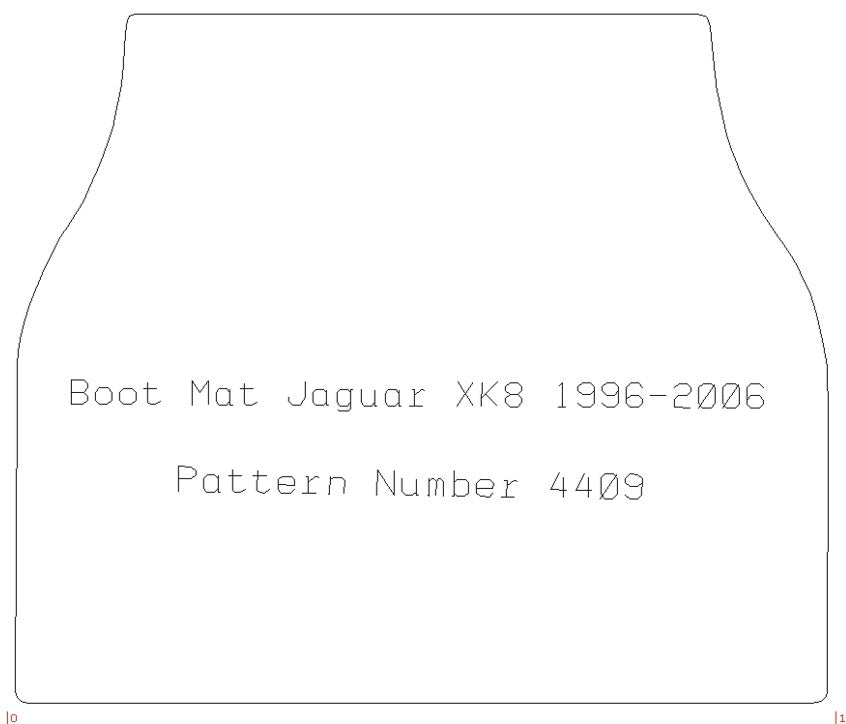 JAGUAR Xk8 Rhd (X100) 1996 - 2006 Boot Mat - Tailored Car Boot Mat - Green Flag Shop