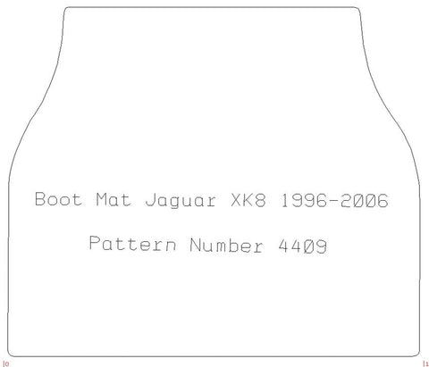 JAGUAR Xk8 Rhd (X100) 1996 - 2006 Boot Mat - Tailored Car Boot Mat - Green Flag Shop