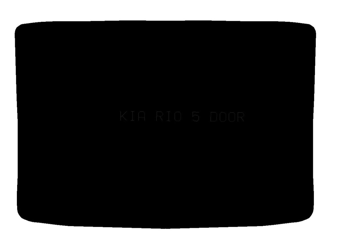 KIA Rio 2005 - 2010 5Door Boot Mat Only - Tailored Car Boot Mat - Green Flag Shop