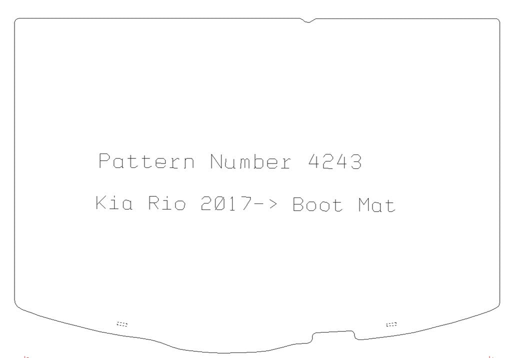 KIA Rio 2017> Boot Mat - Tailored Car Boot Mat - Green Flag Shop