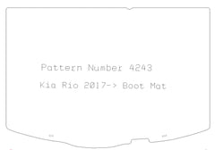 KIA Rio 2017> Boot Mat - Tailored Car Boot Mat - Green Flag Shop