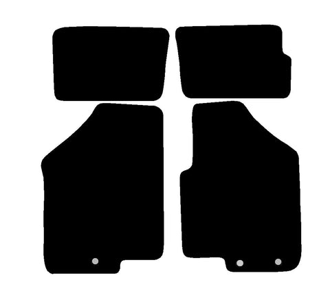 KIA Soul 2008>2011 Two Clips In Drivers Mat - Tailored Car Carpet Car Mats - Green Flag Shop