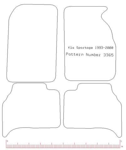 KIA Sportage 1993 - 2000 - Tailored Car Carpet Car Mats - Green Flag Shop