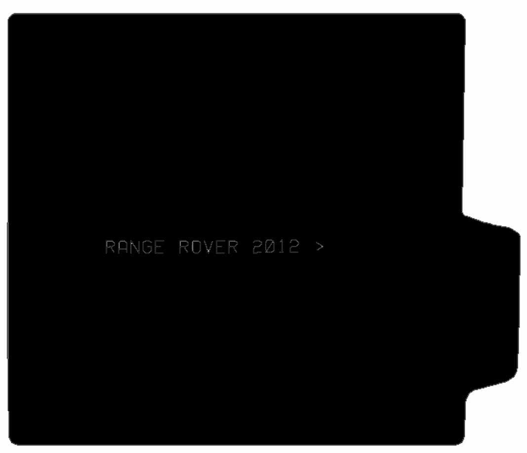 LANDROVER Range Rover 2012> Boot Mat - Tailored Car Boot Mat - Green Flag Shop