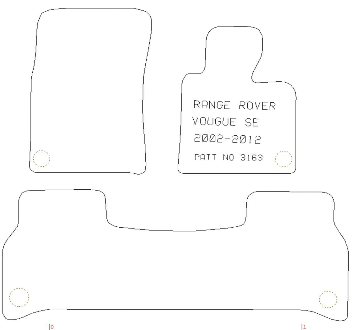 LANDROVER Range Rover Vogue 02 - 12 - Tailored Car Carpet Car Mats - Green Flag Shop