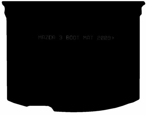 MAZDA 3 2009 - 2013 Boot Mat - Tailored Car Boot Mat - Green Flag Shop