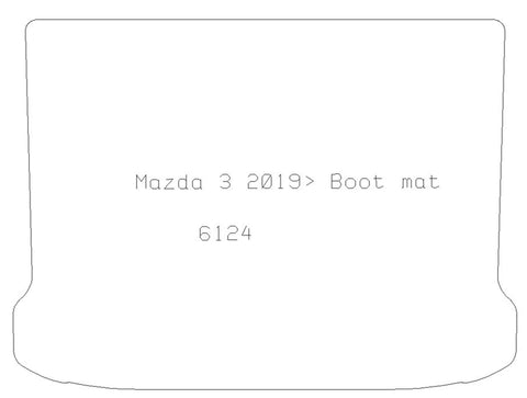 MAZDA Mazda 3 19 - Bootmat - Tailored Car Boot Mat - Green Flag Shop