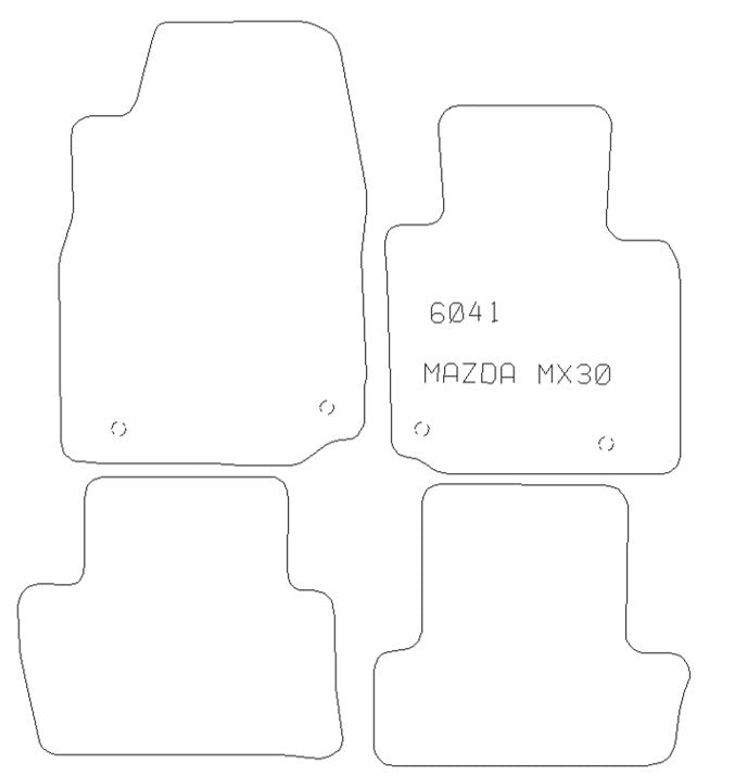 MAZDA Mx - 30 Suv - Tailored Car Carpet Car Mats - Green Flag Shop