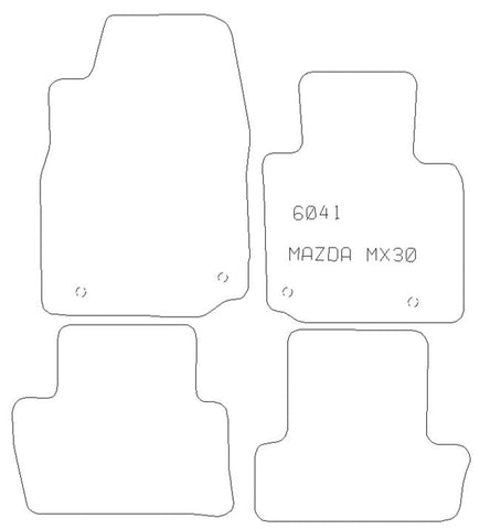 MAZDA Mx - 30 Suv - Tailored Car Carpet Car Mats - Green Flag Shop