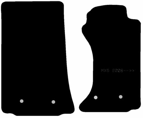 MAZDA Mx5 2006 - 2014 With Fixings In Driver And Passenger - Tailored Car Carpet Car Mats - Green Flag Shop