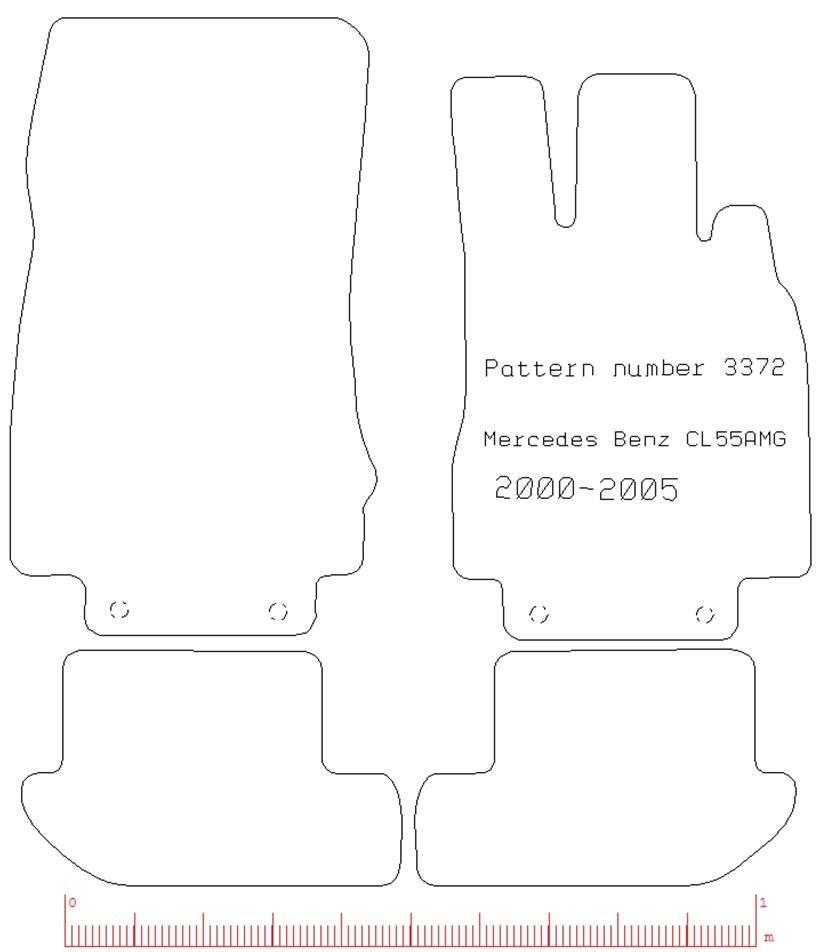 Mercedes Cl55 Amg 2000 - 2005 - Tailored Car Carpet Floor Mats - Green Flag Shop