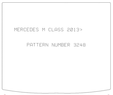 Mercedes M Class 2012 - 2015 - Tailored Car Boot Floor Mats - Green Flag Shop