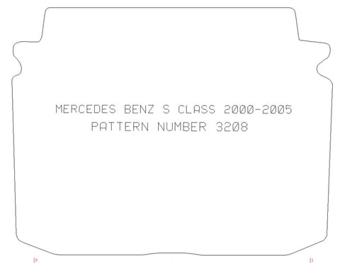 Mercedes S Class 2000 - 2006 - Tailored Car Boot Floor Mats - Green Flag Shop