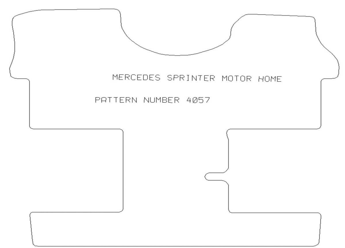 Mercedes Sprinter 2006> Motorhome (Autosleeper) - Tailored Car Carpet Floor Mats - Green Flag Shop